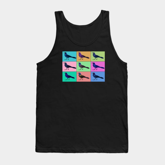 Warhol Birds - Grackles Tank Top by Feathered Focus